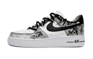 Nike Air Force 1 Термо Водонепроницаемые Низкие Скейтборд Кроссовки Унисекс Черный Серый Белый