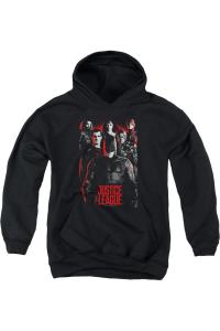 Толстовка с капюшоном Justice League Movie The League Youth Gildan, черный