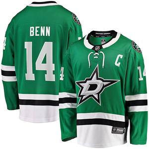 Мужская домашняя джерси breakaway dallas stars с нашивкой капитана jamie benn kelly green Fanatics