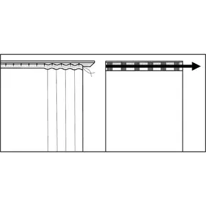 Мой домашний занавес из нитей Fao-Uni, с продеванием на штангу, 1 шт., с кулиской, многофункциональный, прозрачный, полиэстер, легкий в уходе My Home, белый