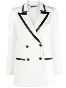 Philipp Plein блейзер с контрастной отделкой, белый