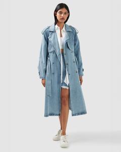 Джинсовый тренч Wild Skies Belle&Bloom, цвет stonewash