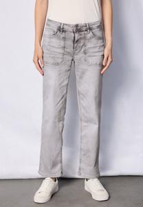 Джинсы прямого кроя Street One Studio, цвет Grau
