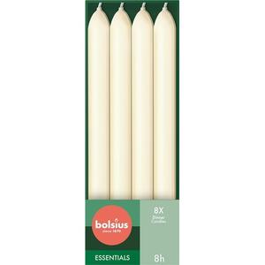 Конические свечи для ужина 23 см цвета слоновой кости Bolsius