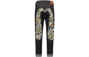 Джинсы мужские деним синие Evisu, синий