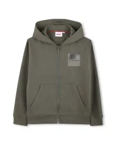 Детский свитер с длинным рукавом Hugo, хаки