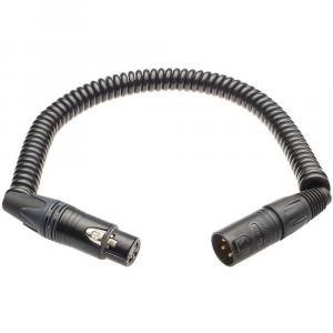 K-Tek KPC10N Coiled XLR Jumper Cable with Neutrik KPC10N