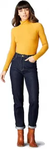 Lee Женские джинсы с высокой посадкой и прямыми штанинами