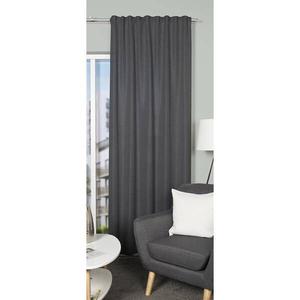 Штора Home Basics Oxford, 145 см, черный