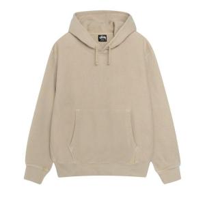 Худи Stussy Pigment Dyed Buana Hoodie Khaki, желто-коричневый
