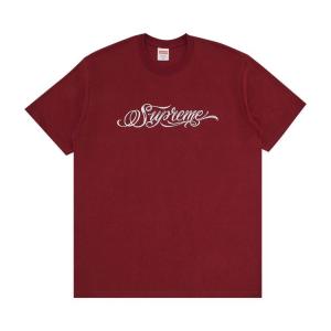 Футболка Supreme Script Tee Cardinal, красный