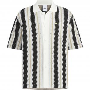 Футболка Resort Crochet мужская Adidas Originals, белый/черный