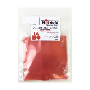 Шаблоны заклинаний — без сетки, оранжевый огненный шар, Role Playing Game Accessories (Axe N Shield Gaming Gear)
