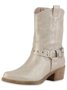 Ботильоны VAN HILL Cowboy Boots Grace, золотой