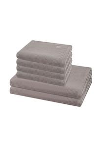 Набор полотенец для душа Ross Pique, 6 штук, серый