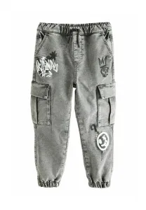 Стандартные джинсы свободного кроя Next, Grey Graffiti