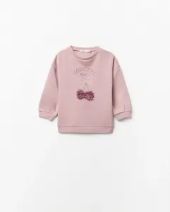 Толстовка с вишнями и салатом Sfera, сиреневый