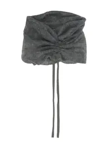 Шарф со сборками Ann Demeulemeester, серый