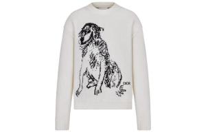 Свитер мужской белый Dior, белый