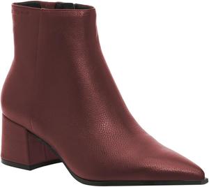 Женские ботильоны FOWT Classic черного цвета с матовой кожей, боковой молнией, закрытым заостренным носком, средней массивной подошвой, короткие ботинки однотонного цвета, осенние теплые туфли для повседневной носки, офиса и улицы, размеры 4-16 US