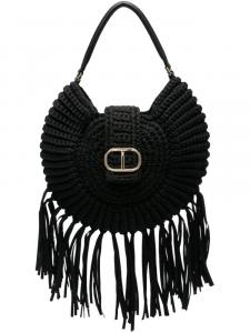 Сумка-тоут с логотипом TWINSET, черный