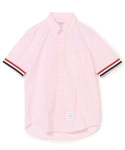 Рубашка прямого кроя с коротким рукавом