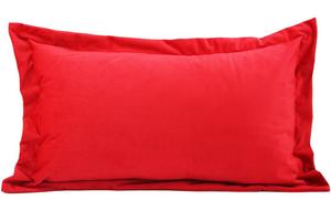 Комплект из 2-х БАРХАТНЫХ НАДУШНИКОВ со стоячим швом 40х60см КРАСНЫЙ чехол на подушку декоративный чехол на подушку диванная подушка декоративная подушка велюр Timex-Pol