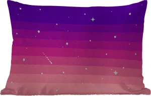 Подушка для улицы - Игры - Ретро - Пиксель-арт - 60 x 40 см - Устойчива к погодным условиям - Подушка для отдыха - Декоративная подушка - Подушка для дома MuchoWow