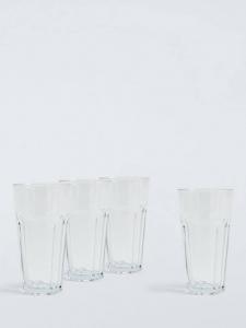 John Lewis бокал для напитков Bistro Tumbler, набор из 4 штук, 430 мл, прозрачный John Lewis ANYDAY, ear