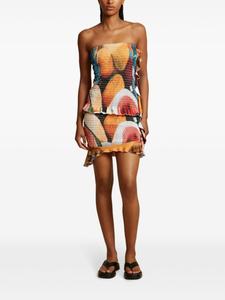 Donde Esteban Salpicon Топ со сборками, оранжевый