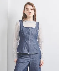 Жилет, похожий на джинсовый United Arrows, цвет Navy