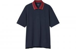 Мужская рубашка поло Jw Anderson Co-Branded Series, темно-синяя Uniqlo, темно-синий