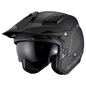 Открытый шлем MT Helmets District SV S Solid, черный