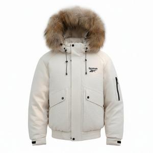 Пуховики Unisex с капюшоном утепленные Reebok, бежевый