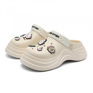 Hello Kitty Санрио серия кроксы женские бежевые, цвет Beige