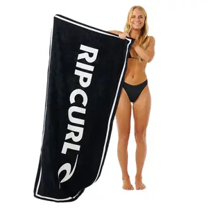 Полотенце с логотипом бренда Rip Curl, черный