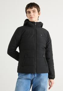 Легкая куртка SLIM HOODED JACKET Tommy Jeans, черный