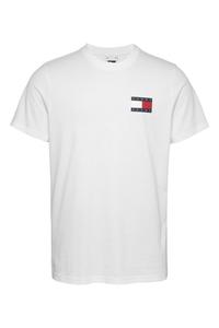 Тонкий джемпер с флагом из 100% хлопка Tommy Jeans, белый