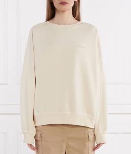 Свитшот женский Boss Orange свободного кроя, бежевый