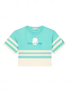 Футболка с логотипом Moncler Enfant, синий