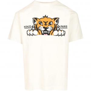Футболка Happy Tiger с принтом KENZO, Ecru