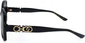 Солнцезащитные очки JIMMY CHOO Square Sammi/G 8079O черные, 55 мм, Black