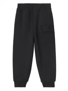 Спортивные брюки с нашивкой Equestrian Knight BURBERRY KIDS, черный