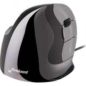 Проводная мышь Evoluent VerticalMouse D (среднего размера, темно-серебристая)