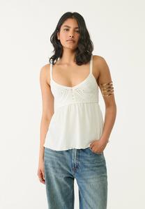 Топ RUFFLED Stradivarius, белый