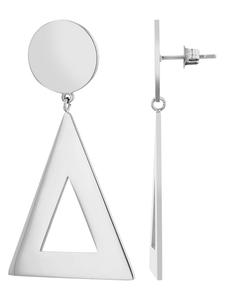 Adeliás Женские серьги - Серьги-гвоздики из нержавеющей стали серебристого цвета