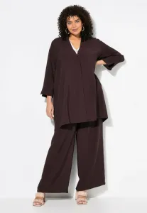 Кардиган с v-образным вырезом и застежкой на кнопках Ulla Popken, Mahogany