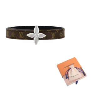 LOUIS VUITTON Кожаный, металлический браслет Women's Brown