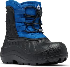 Детские ботинки Columbia Unisex Powderbug Snowlite на шнурках, Mountain Blue/Black