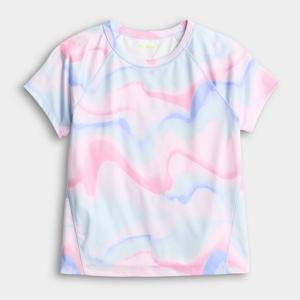 Футболка для девочек 7-20 лет в обычном и плюс размере Tek Gear, Multi Marble